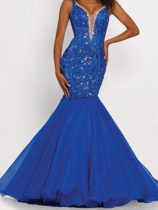 Johnathan Kayne Dresses & Skirts - Jonathan Kayne Royal Blue Mermaid Gown – Size 6
